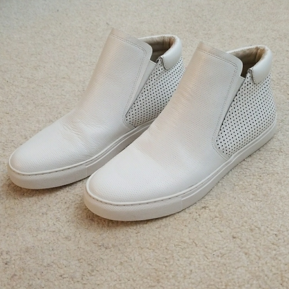 NEW Kenneth Cole Sz 7 Leather Sneaker mid ankle